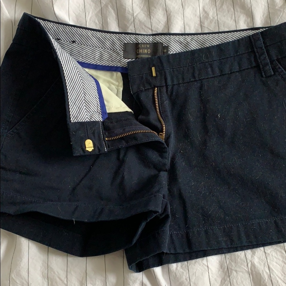 J Crew Chino Navy Blue Shorts, Sz 6